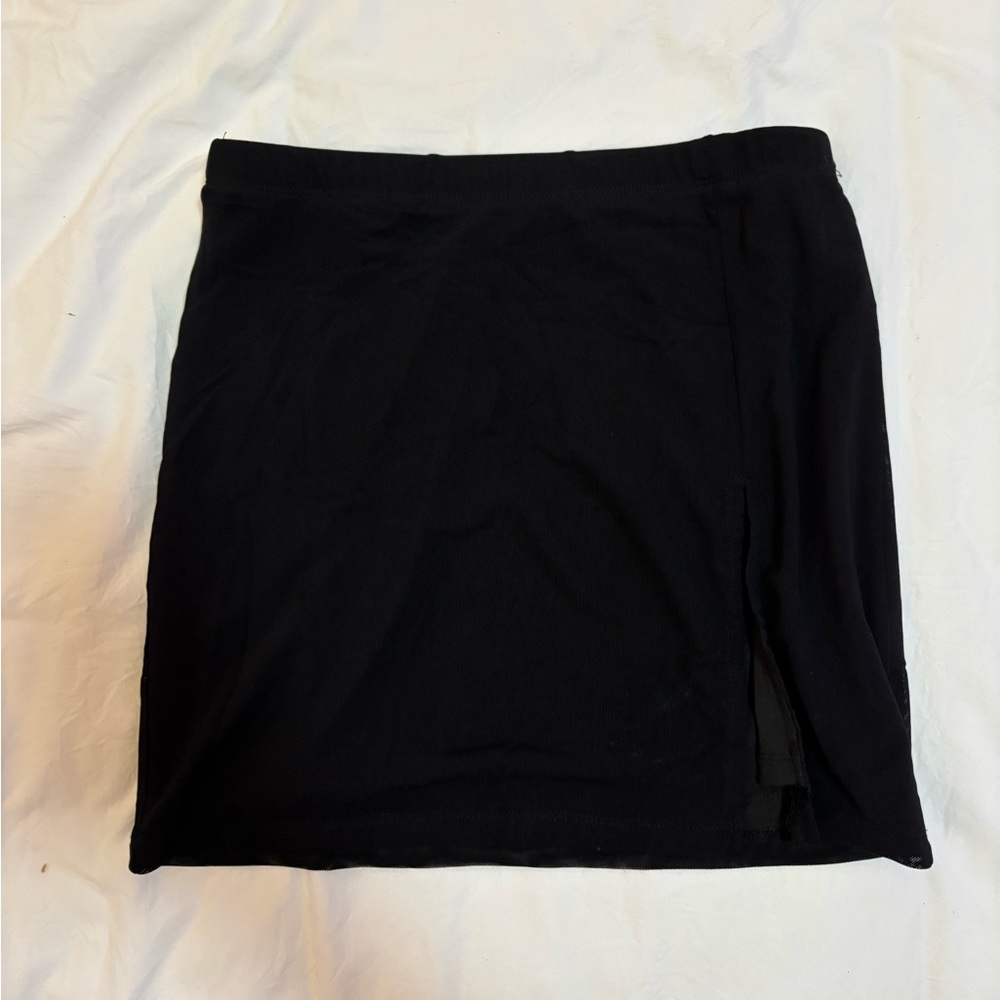 White fox black Women's mini Skirt